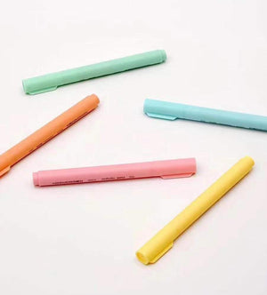 5pcs Set of Kaco Highlighter Macaron Pastel Color Pens - Endmore. | A Life Well Designed.