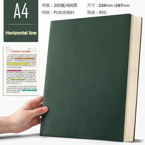 A4 Super Thick Notepad Notebook in Retro Colors - 416 pages Stationary Endmore. | A Life Well Designed. A2 A4 