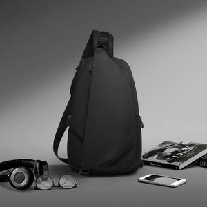 Crossbody Sling Chest Bag Daypack w/ USB port - Endmore. | A Life Well Designed.