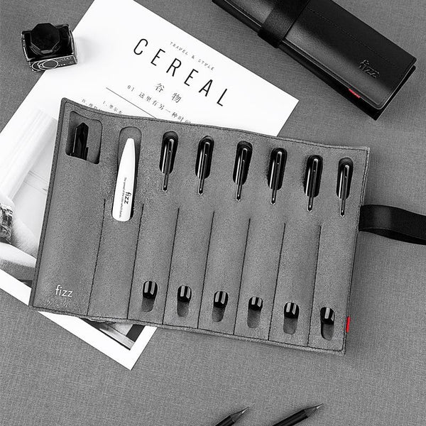 Fizz Leather Pen & Pencil Bag Case - Endmore. | A Life Well Designed.