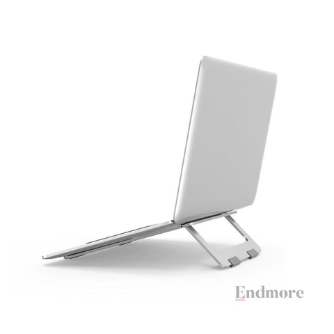Simple Foldable Aluminum Laptop & Book Stand Desk Accessories Endmore. | A Life Well Designed. 