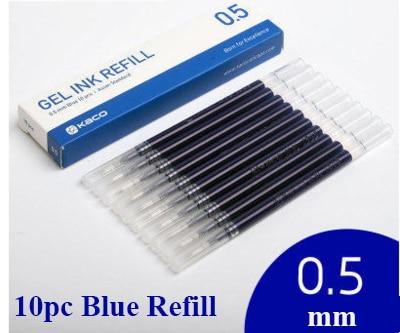 10Pcs Clean White Body Gel Pen 0.5MM Stationary Endmore. | A Life Well Designed. 10 Blue ink 