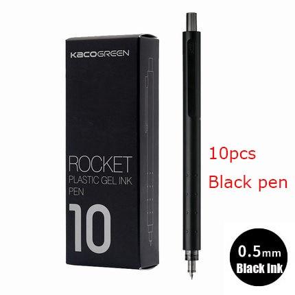 10pcs Set ROCKET Gel Pen Set 0.5MM Endmore. | A Life Well Designed. 10 Black pen 