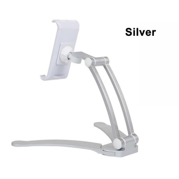 2 In 1 Tablet Desk & Wall Stand Desk Accessories Endmore. | A Life Well Designed. Silver 