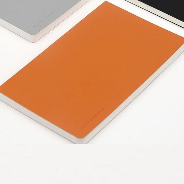 2pcs Set of Soft Touch Flexible Mullti-purpose Notebook Diary Stationary Endmore. | A Life Well Designed. 2pcs - Orange 