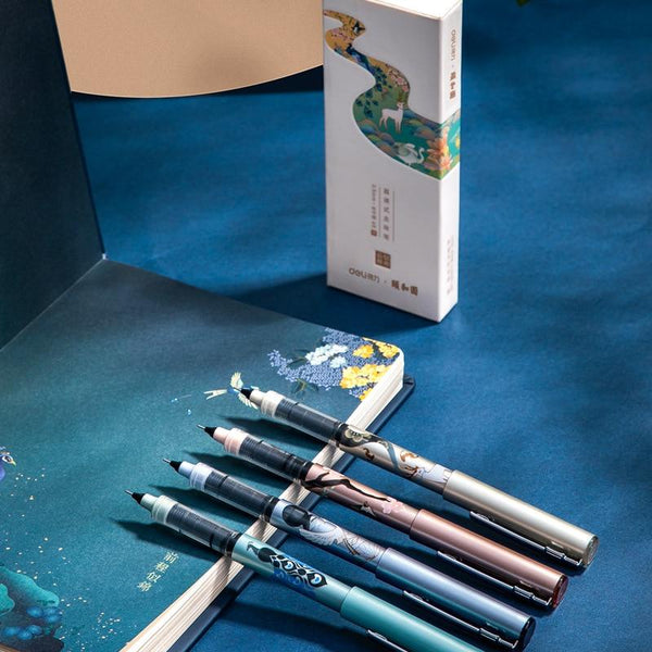 4pcs Pack of Oriental Style Gel pens 0.5MM Stationary Endmore. | A Life Well Designed. 