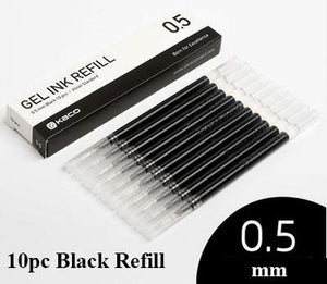 5pcs LOVE Alpha Gel Pen Sign Pen 0.5mm Stationary Endmore. | A Life Well Designed. 10pc Black Refill 
