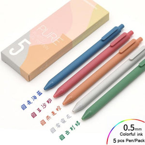 5pcs PURE Colorful Ink Signing Gel pen 0.5mm Stationary Endmore. | A Life Well Designed. GUOFENG 3 