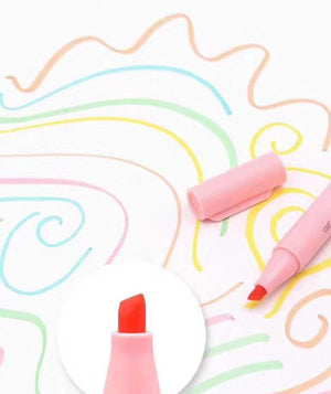 5pcs Set of Kaco Highlighter Macaron Pastel Color Pens Stationary Endmore. | A Life Well Designed. 