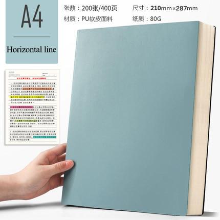 Super Thick A4 Notebook with Color Edge, 400 Pages Lined Paper