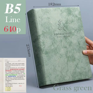 A5 A6 & B5 Thick Blank book Leather Cover 80gsm 320 sheets - Various Colors Stationary Endmore. | A Life Well Designed. B5 Crass Line 