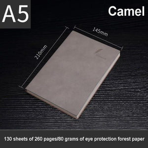 A5 Thick Soft Cover Notebook Planner & Agenda 2021 - 260 Pages Stationary Endmore. | A Life Well Designed. Camel A5 
