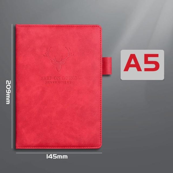 A5/B5 Notebook journal & 2021 Planner 180 sheets - Various Colors Stationary Endmore. | A Life Well Designed. A A5 red 