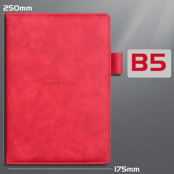 A5/B5 Notebook journal & 2021 Planner 180 sheets - Various Colors Stationary Endmore. | A Life Well Designed. A B5 red 