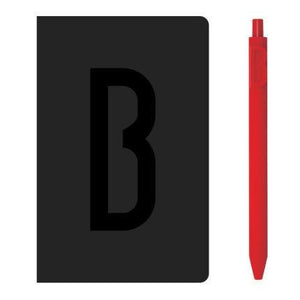 A6 Alphabet Notebook & Letter Pen Set 0.5mm Stationary Endmore. | A Life Well Designed. B A6 