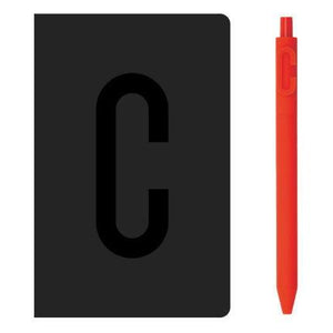 A6 Alphabet Notebook & Letter Pen Set 0.5mm Stationary Endmore. | A Life Well Designed. C A6 