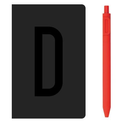 A6 Alphabet Notebook & Letter Pen Set 0.5mm Stationary Endmore. | A Life Well Designed. D A6 