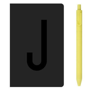 A6 Alphabet Notebook & Letter Pen Set 0.5mm Stationary Endmore. | A Life Well Designed. J A6 