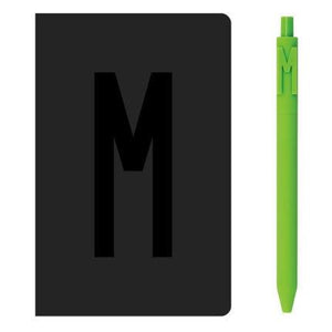 A6 Alphabet Notebook & Letter Pen Set 0.5mm Stationary Endmore. | A Life Well Designed. M A6 
