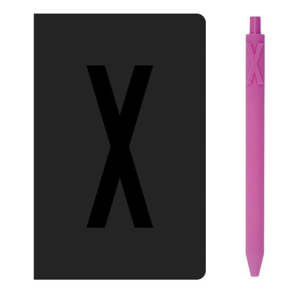 A6 Alphabet Notebook & Letter Pen Set 0.5mm Stationary Endmore. | A Life Well Designed. X A6 