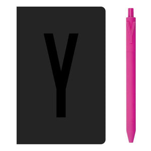 A6 Alphabet Notebook & Letter Pen Set 0.5mm Stationary Endmore. | A Life Well Designed. Y A6 