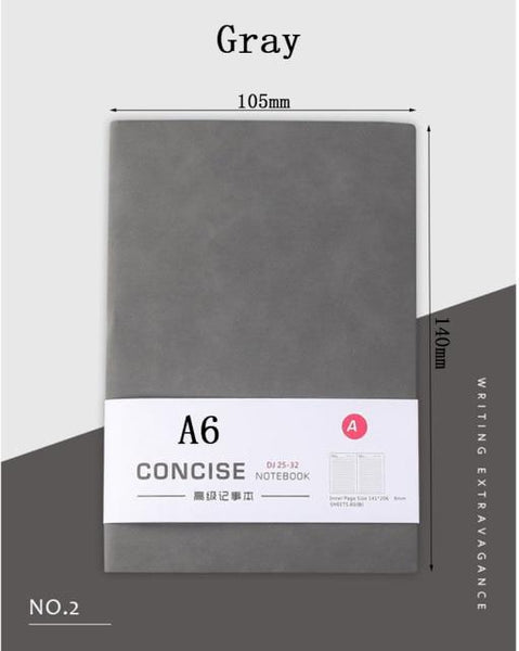 A6 Portable Travelers Journal Notebook - 160pages Stationary Endmore. | A Life Well Designed. Sandstone grey A6 