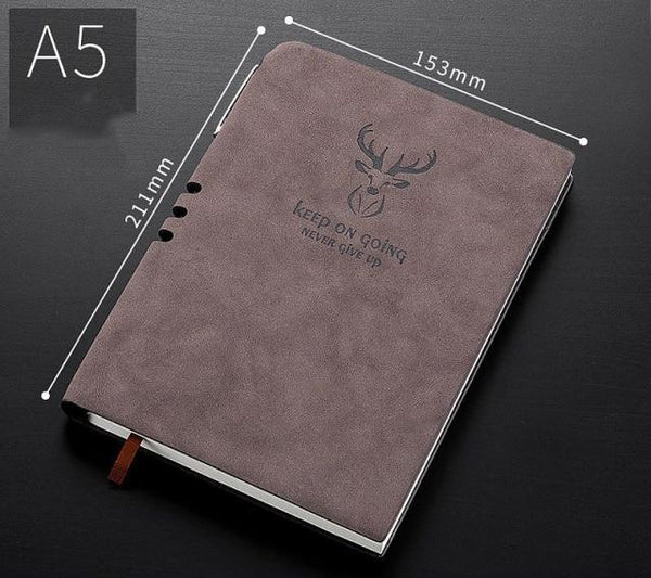 A6/A5/B5 Notebook And journal with Bookmark - 296 Pages Stationary Endmore. | A Life Well Designed. A5 Light brown 