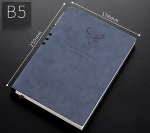 A6/A5/B5 Notebook And journal with Bookmark - 296 Pages Stationary Endmore. | A Life Well Designed. B5 Blue notebook 