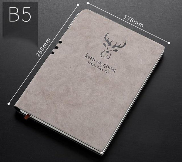 A6/A5/B5 Notebook And journal with Bookmark - 296 Pages Stationary Endmore. | A Life Well Designed. B5 Gray notebook 