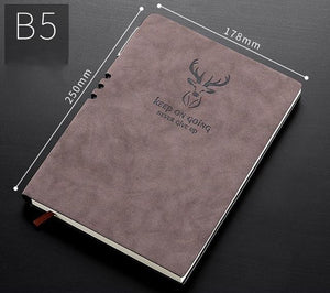 A6/A5/B5 Notebook And journal with Bookmark - 296 Pages Stationary Endmore. | A Life Well Designed. B5 Light brown 