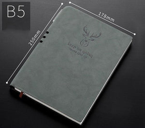 A6/A5/B5 Notebook And journal with Bookmark - 296 Pages Stationary Endmore. | A Life Well Designed. B5 Light green 