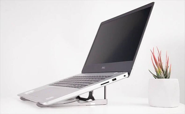 Aluminium Glasses Shaped Laptop & Tablet Stand Mount Workspace Products Endmore. | A Life Well Designed. 