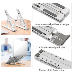 Aluminum Alloy Adjustable Laptop Stand Workspace Products Endmore. | A Life Well Designed. 