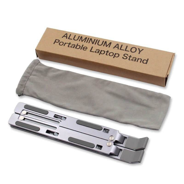 Aluminum Alloy Adjustable Laptop Stand Workspace Products Endmore. | A Life Well Designed. gray 