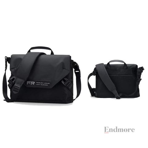 Crossbody Water Resistant Travel Sling Bag Bags Endmore. | A Life Well Designed. Black 