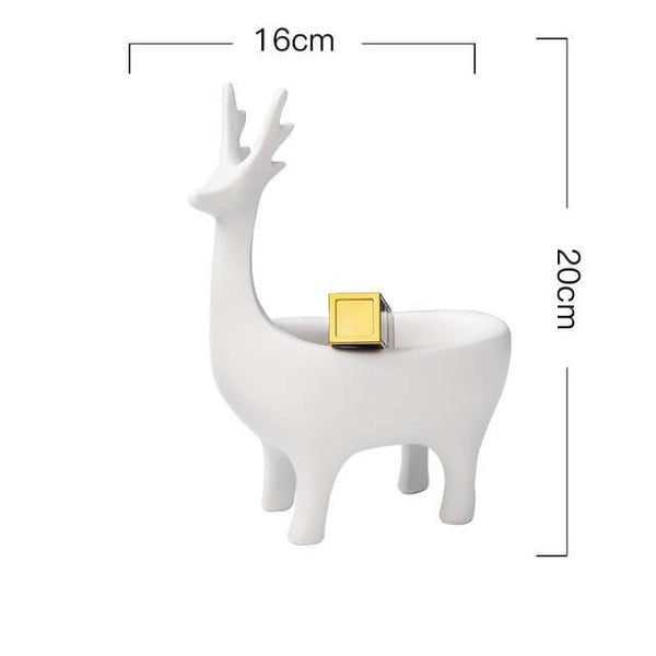 Deer Shaped Car Keys Holder - Assorted Colors Accessories FIU-M | Your Life. Simply, Well Designed. White 
