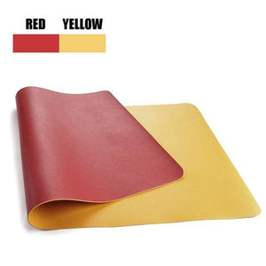 Double-side PU & Leather Desk Pad 80x40 100x50 Desk Accessories Endmore. | A Life Well Designed. RedYellow 80x40 cm 