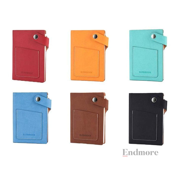 ElfinBook Mini Smart Reusable Faux Leather Notebook Stationary Endmore. | A Life Well Designed. 