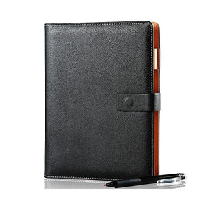 Elfinbook X Leather Smart Reusable Erasable Notebook Stationary Endmore. | A Life Well Designed. Black A5 15x21cm 110 pages 