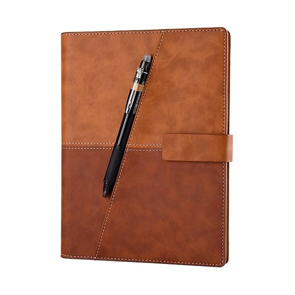 Elfinbook X Leather Smart Reusable Erasable Notebook Stationary Endmore. | A Life Well Designed. Brown A5 15x21cm 110 pages 