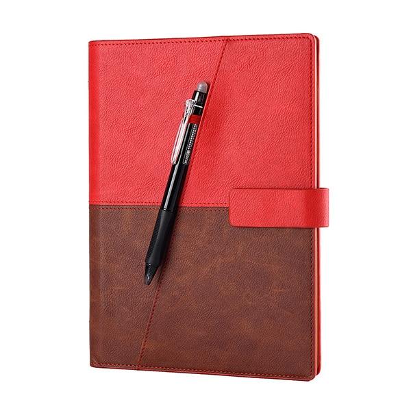 Elfinbook X Leather Smart Reusable Erasable Notebook Stationary Endmore. | A Life Well Designed. Red A5 15x21cm 110 pages 