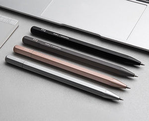 Fizz Aluminum Alloy Metal Gel Pen w/ Refill 0.5MM Black Ink Stationary Endmore. | A Life Well Designed. 