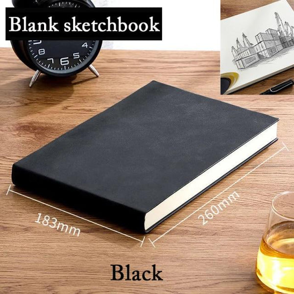 Horizontal B5 Notebook Stationary Endmore. | A Life Well Designed. Black blank 