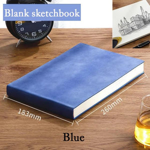 Horizontal B5 Notebook Stationary Endmore. | A Life Well Designed. Blue blank 