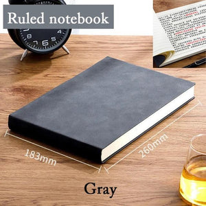 Horizontal B5 Notebook Stationary Endmore. | A Life Well Designed. Gray ruled 