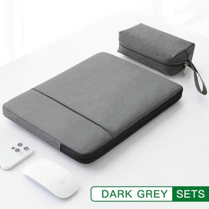 Laptop Case Carrying Sleeve 13-15 inch for Macbook Air Pro M1 Cases Endmore. | A Life Well Designed. DARK GREY SETS 10inch 