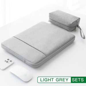 Laptop Case Carrying Sleeve 13-15 inch for Macbook Air Pro M1 Cases Endmore. | A Life Well Designed. LIGHT GREY SETS 10inch 