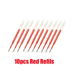 Metal Office Gel Pen w/ Refills 0.5MM Stationary Endmore. | A Life Well Designed. 10 Red ink 