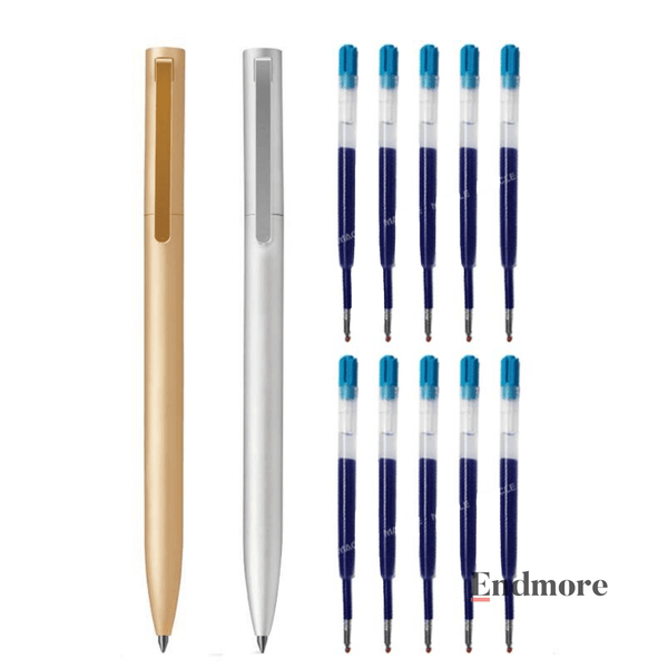 Metal Office Gel Pen w/ Refills 0.5MM Stationary Endmore. | A Life Well Designed. 