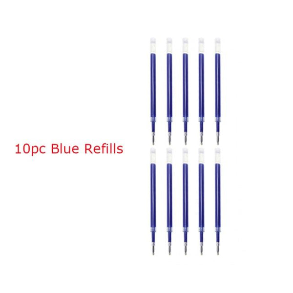 Nusign 3pc Set Retractable Gel Pen 0.5MM Stationary Endmore. | A Life Well Designed. 10 Blue Refill 